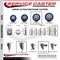 Service Caster 4 Inch Blue Polyurethane Wheel Swivel 34 Inch Threaded Stem Caster Set 2 Brakes SCC SCC-TS20S414-PPUB-BLUE-34212-2-PLB-2 - alternate 4